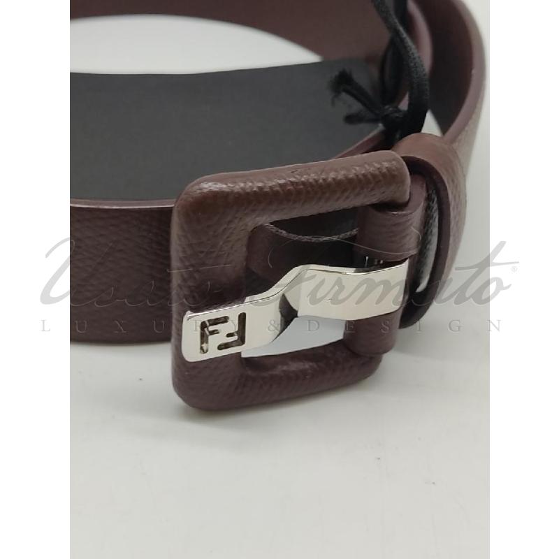 CINTURA DONNA FENDI PELLE MARTELLATA MARRONE TG 65 | Mercatino dell'Usato Roma parioli 2