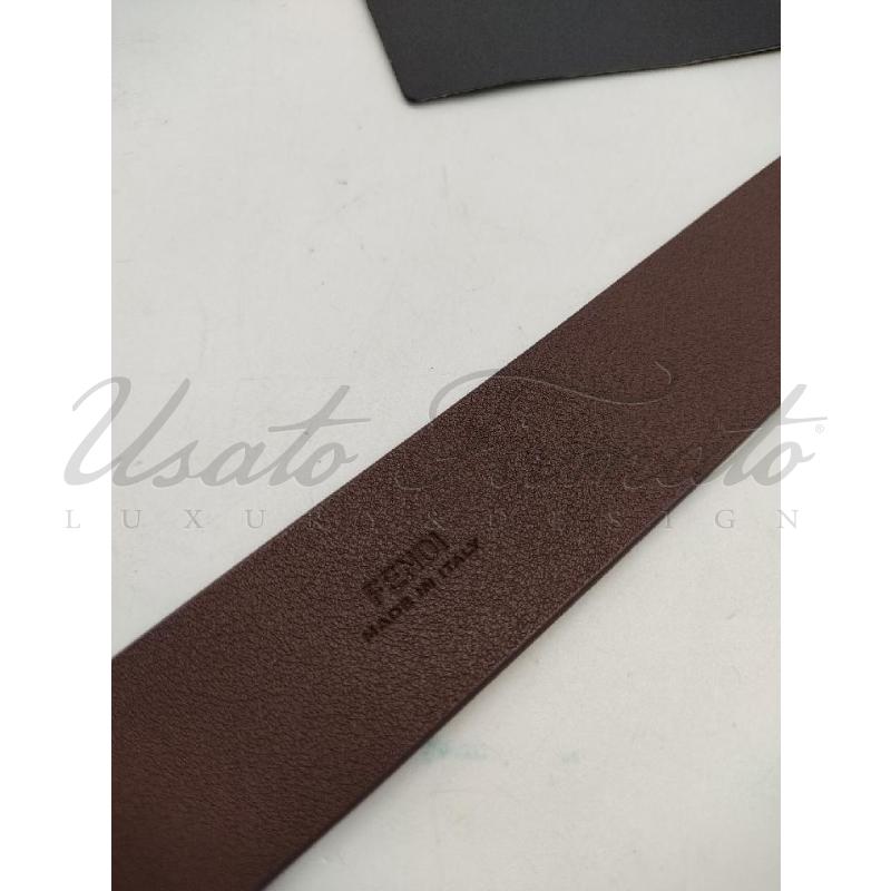 CINTURA DONNA FENDI PELLE MARTELLATA MARRONE TG 65 | Mercatino dell'Usato Roma parioli 3