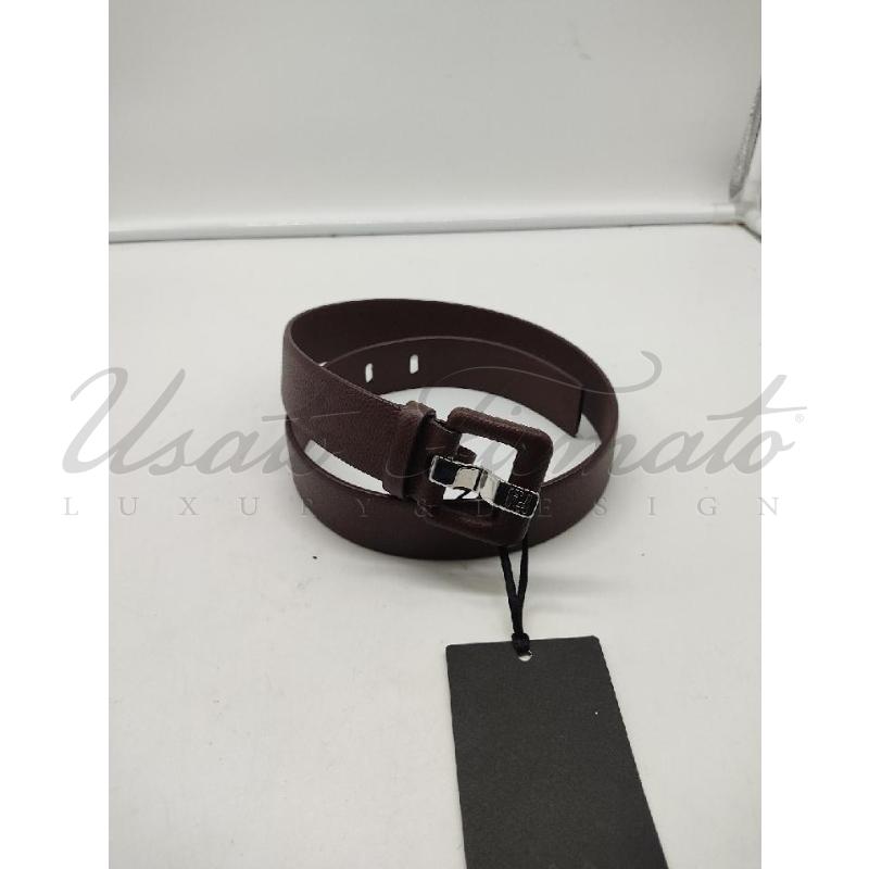CINTURA DONNA FENDI PELLE MARTELLATA MARRONE TG 65 | Mercatino dell'Usato Roma parioli 4
