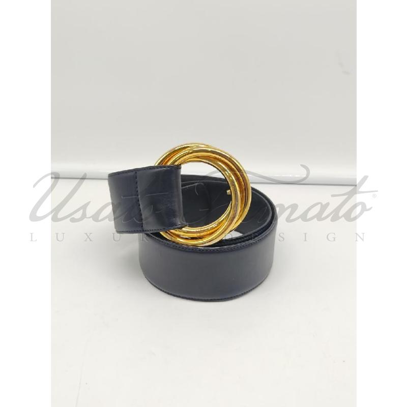 CINTURA DONNA SALVATORE FERRAGAMO NERA PELLE  | Mercatino dell'Usato Roma parioli 1