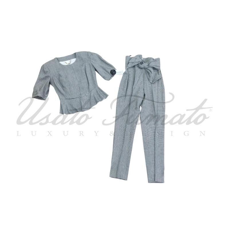 COMPLETO DONNA ELISABETTA FRANCHI GRIGIO TG 40 | Mercatino dell'Usato Roma parioli 1