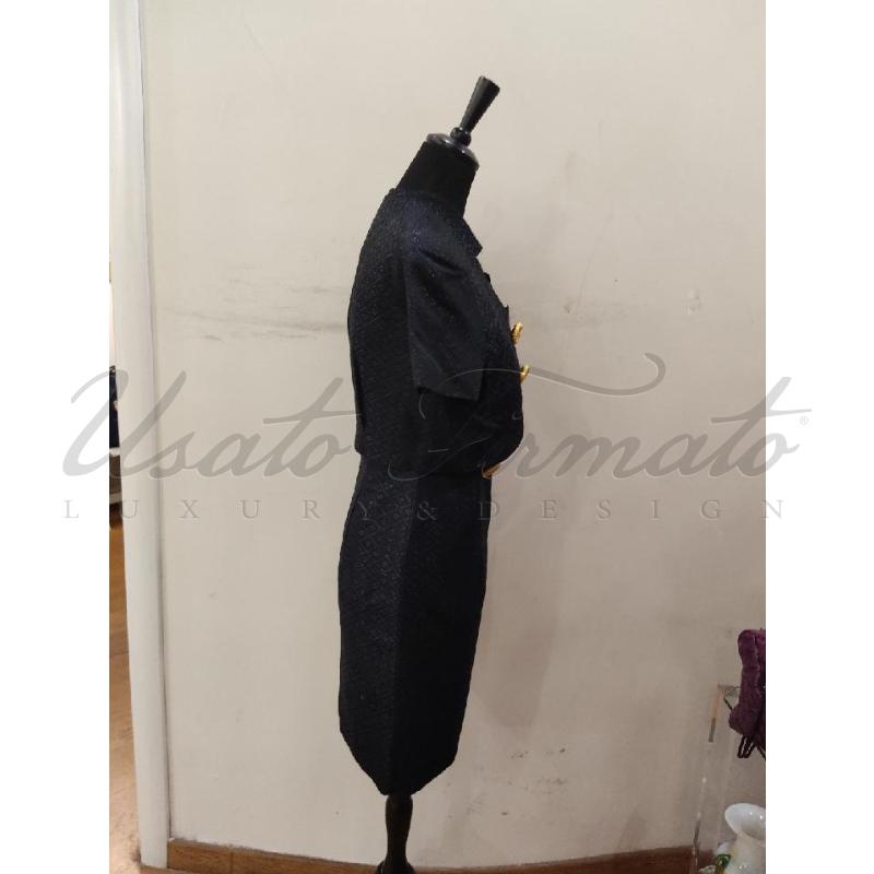COMPLETO DONNA GAI MATTIOLO BLU BOTTONI ORO TG 44 | Mercatino dell'Usato Roma parioli 2