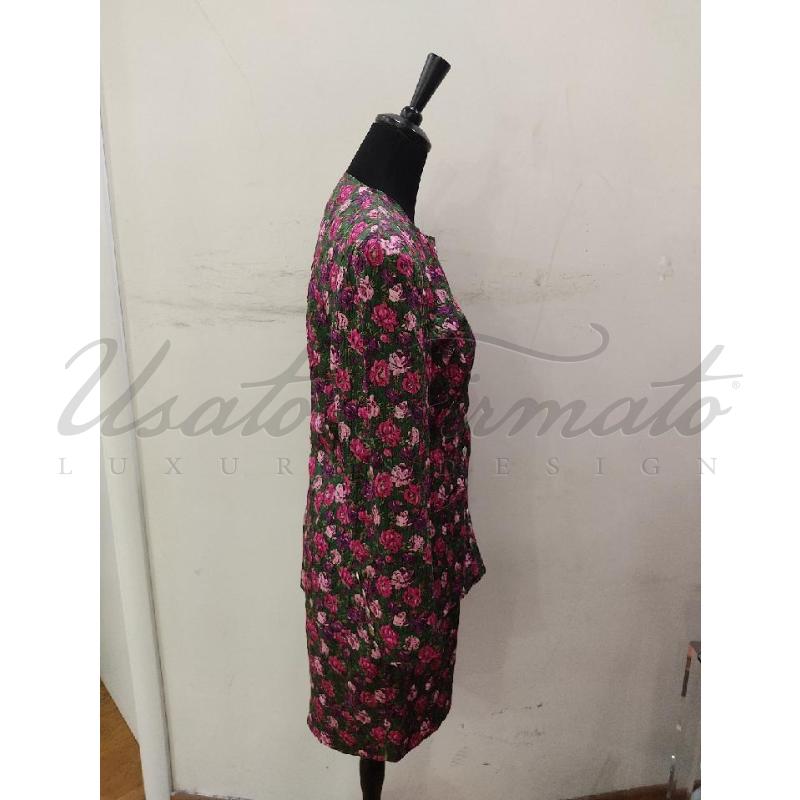 COMPLETO DONNA GAI MATTIOLO SETA FUCSIA TG 44 | Mercatino dell'Usato Roma parioli 2
