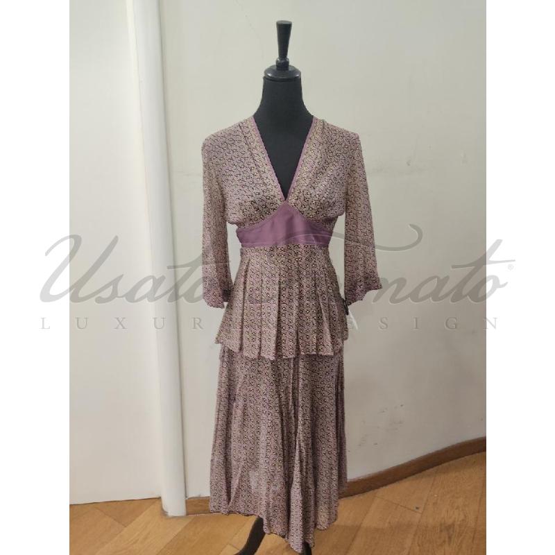 COMPLETO DONNA INTREND BEIGE VIOLA TG. 42 | Mercatino dell'Usato Roma parioli 1