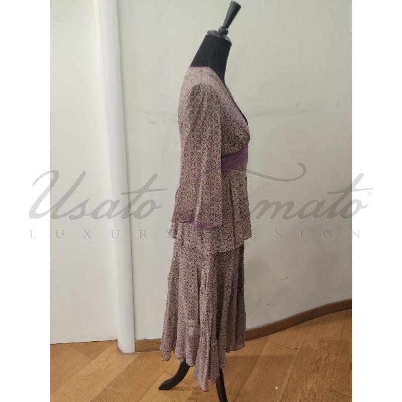 COMPLETO DONNA INTREND BEIGE VIOLA TG. 42 | Mercatino dell'Usato Roma parioli 2