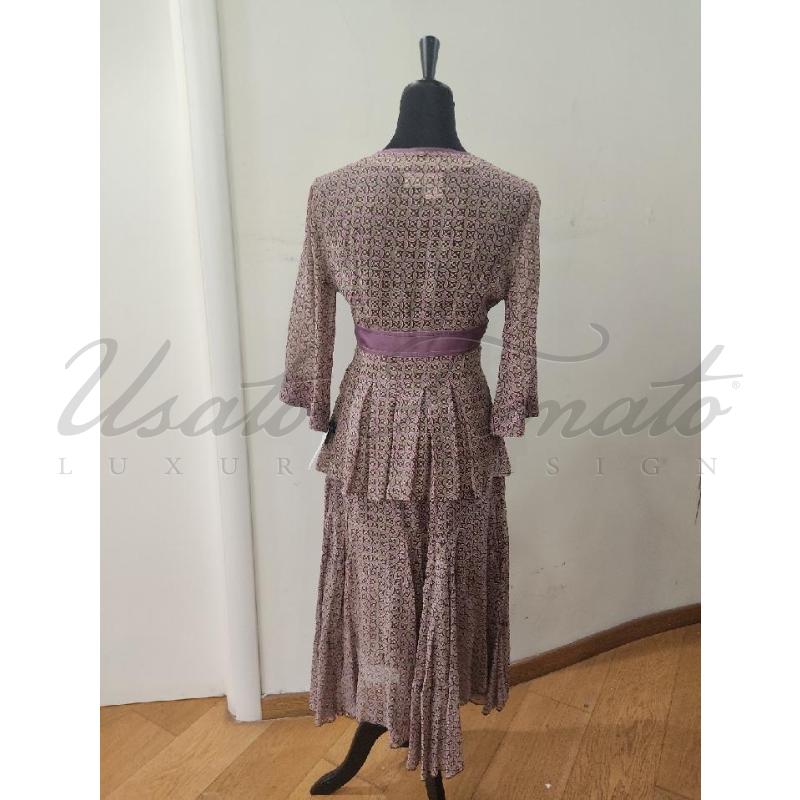 COMPLETO DONNA INTREND BEIGE VIOLA TG. 42 | Mercatino dell'Usato Roma parioli 3