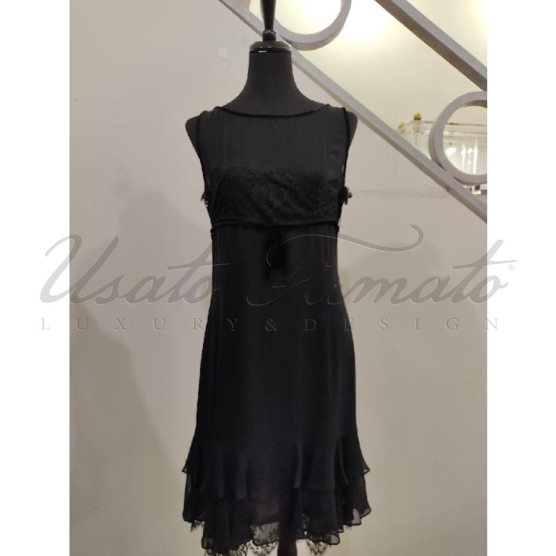 COMPLETO DONNA LUISASPAGNOLINERO PAILLETTES TG.44 | Mercatino dell'Usato Roma parioli 5
