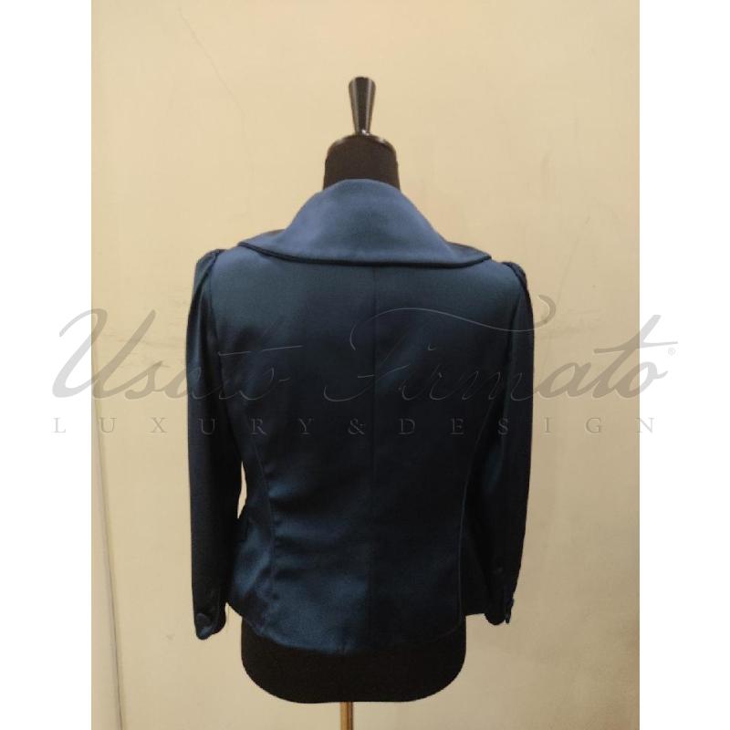 COMPLETO DONNA LUISA SPAGNOLI BLU 2 PZ TG 44 | Mercatino dell'Usato Roma parioli 3