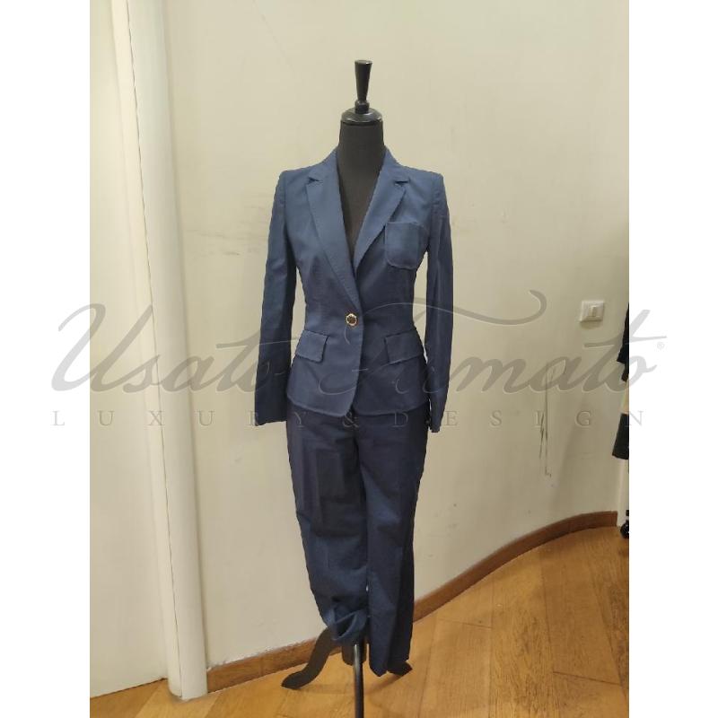 COMPLETO DONNA LUISA SPAGNOLI BLU TG. 40/42 | Mercatino dell'Usato Roma parioli 1