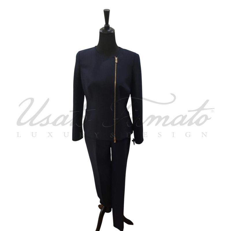 COMPLETO DONNA LUISA SPAGNOLI BLU TG. 42/44 | Mercatino dell'Usato Roma parioli 1