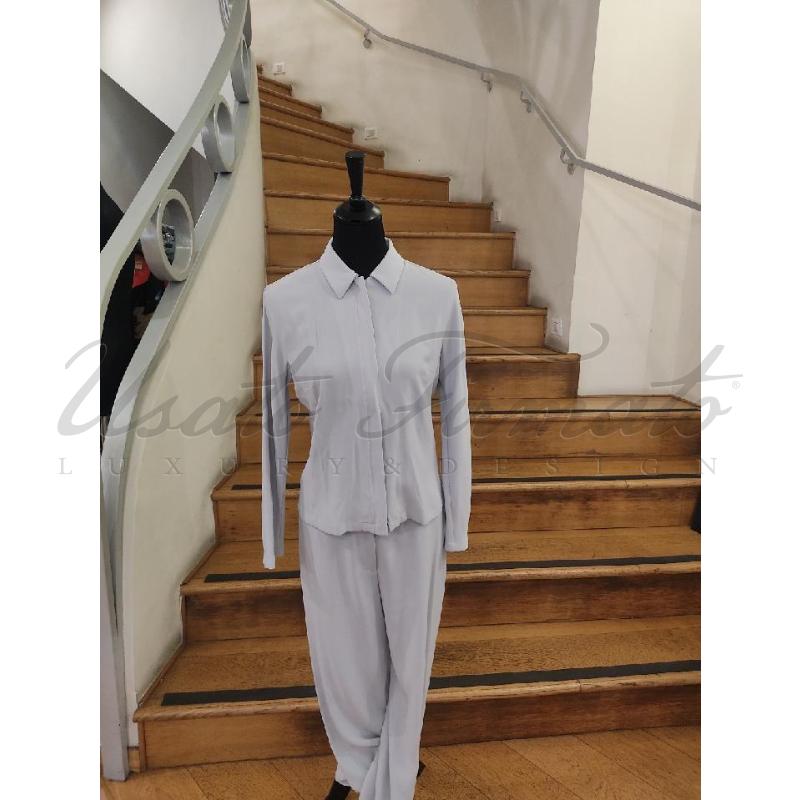 COMPLETO DONNA MAXMARA CELESTE TG 44 | Mercatino dell'Usato Roma parioli 1