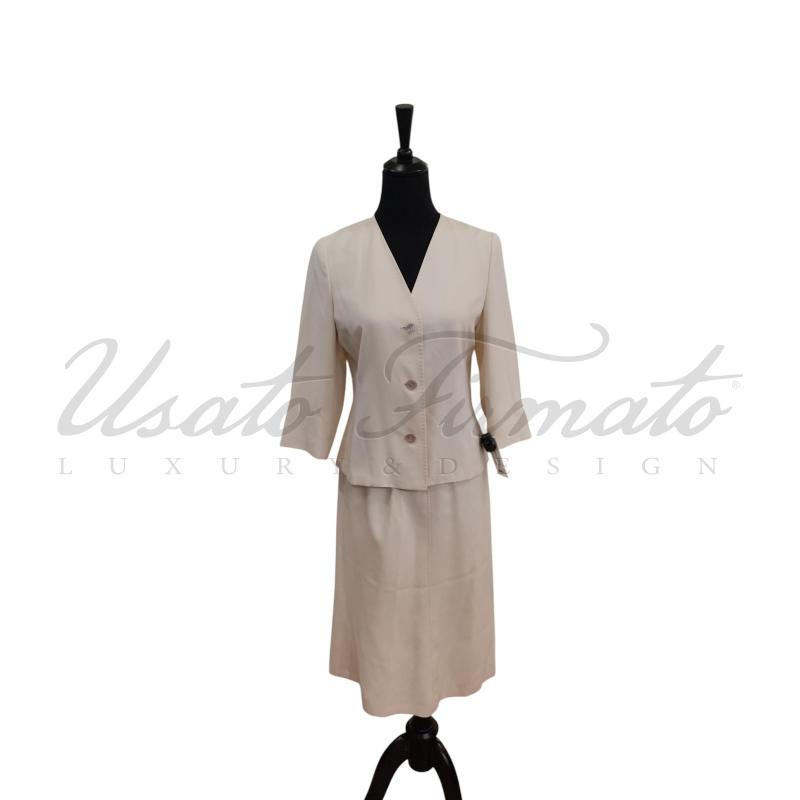 COMPLETO DONNA MAX MARA PANNA SETA TG. 42 | Mercatino dell'Usato Roma parioli 1