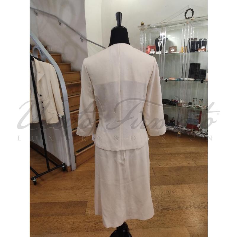 COMPLETO DONNA MAX MARA PANNA SETA TG. 42 | Mercatino dell'Usato Roma parioli 3