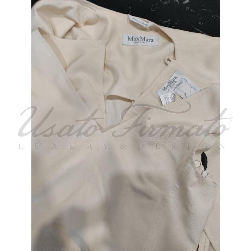 COMPLETO DONNA MAX MARA PANNA SETA TG. 42 | Mercatino dell'Usato Roma parioli 4
