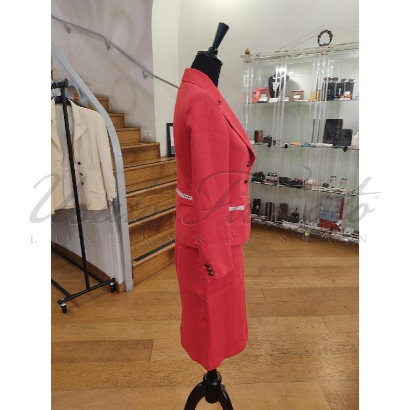COMPLETO DONNA MILA SHON ROSSO LINO TG. 42 | Mercatino dell'Usato Roma parioli 2