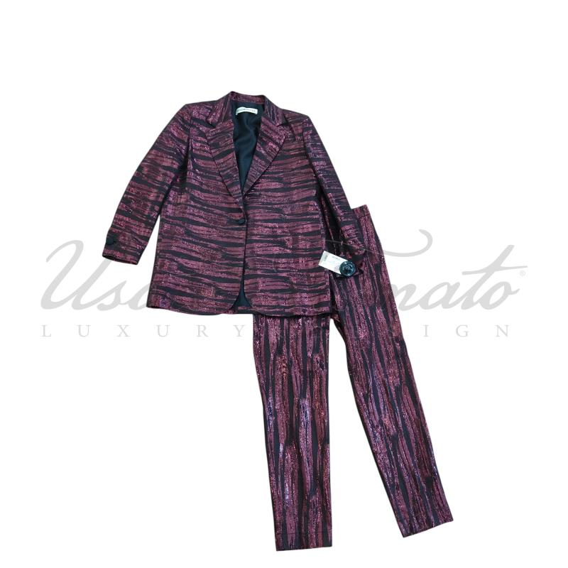 COMPLETO DONNA NINEMINUTES NERO LUREX TG S | Mercatino dell'Usato Roma parioli 1