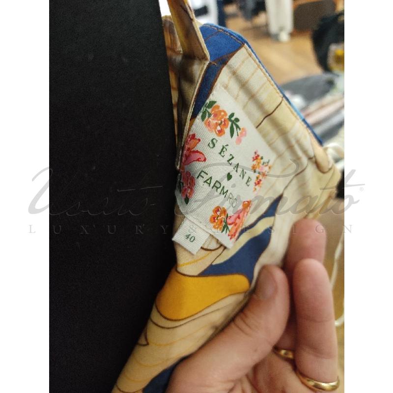 COMPLETO DONNA SEZANE BEIGE BLU TG 40 | Mercatino dell'Usato Roma parioli 4