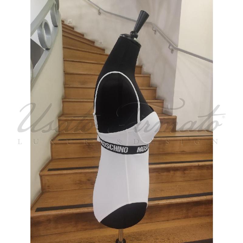 COSTUME DONNA MOSCHINO INTERO BIANCO NERO TG. 3 | Mercatino dell'Usato Roma parioli 2