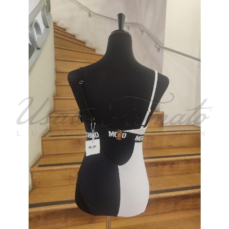 COSTUME DONNA MOSCHINO INTERO BIANCO NERO TG. 3 | Mercatino dell'Usato Roma parioli 3