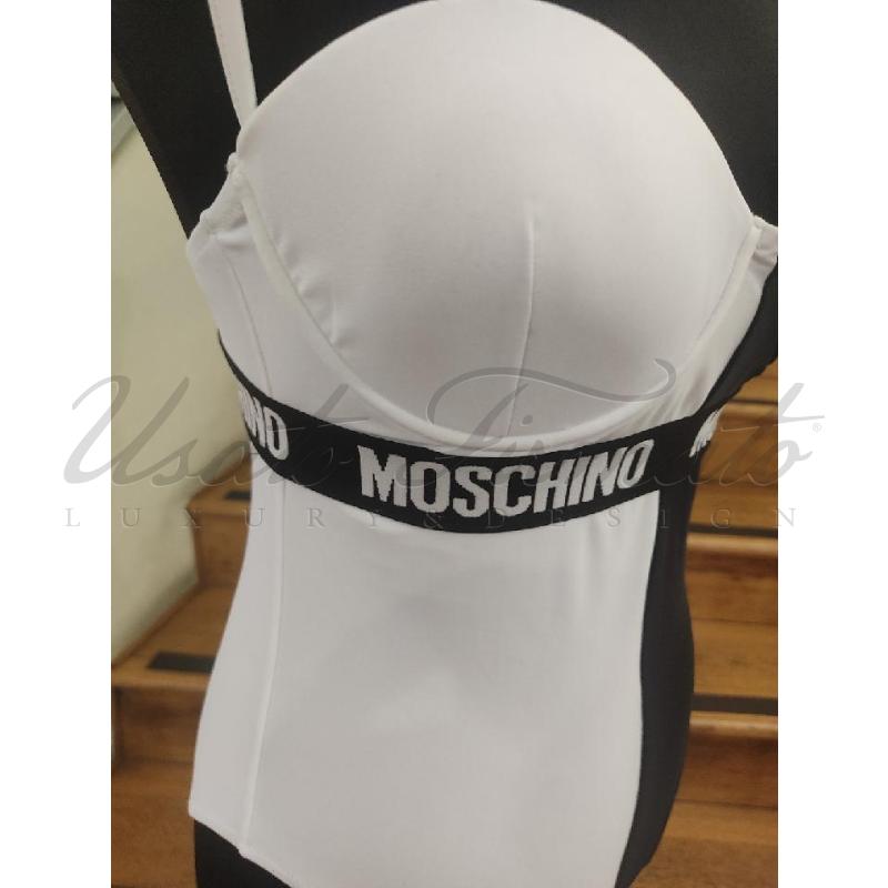 COSTUME DONNA MOSCHINO INTERO BIANCO NERO TG. 3 | Mercatino dell'Usato Roma parioli 4