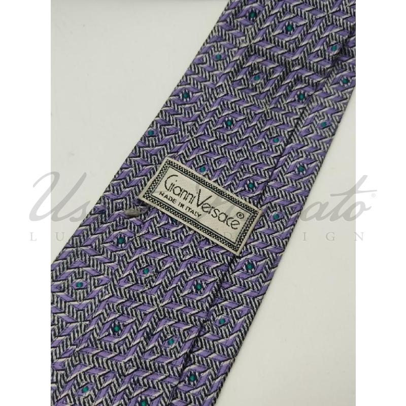 CRAVATTA GIANNI VERSACE LILLA | Mercatino dell'Usato Roma parioli 2