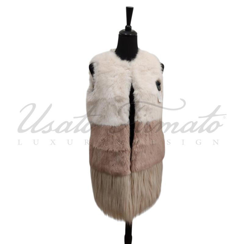ECOPELLICCIA DONNA MAX & CO SMANICATA ROSA TG 40 | Mercatino dell'Usato Roma parioli 1