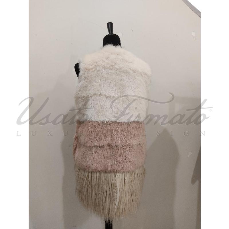 ECOPELLICCIA DONNA MAX & CO SMANICATA ROSA TG 40 | Mercatino dell'Usato Roma parioli 3