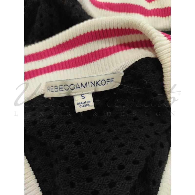 FELPA DONNA REBECCA MINKOFF NERO FORATA TG S  | Mercatino dell'Usato Roma parioli 4