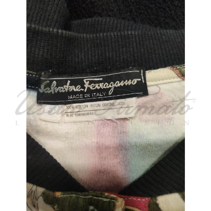 FELPA DONNA SALVATORE FERRAGAMI BEIGE FANTASIA TG. M | Mercatino dell'Usato Roma parioli 4