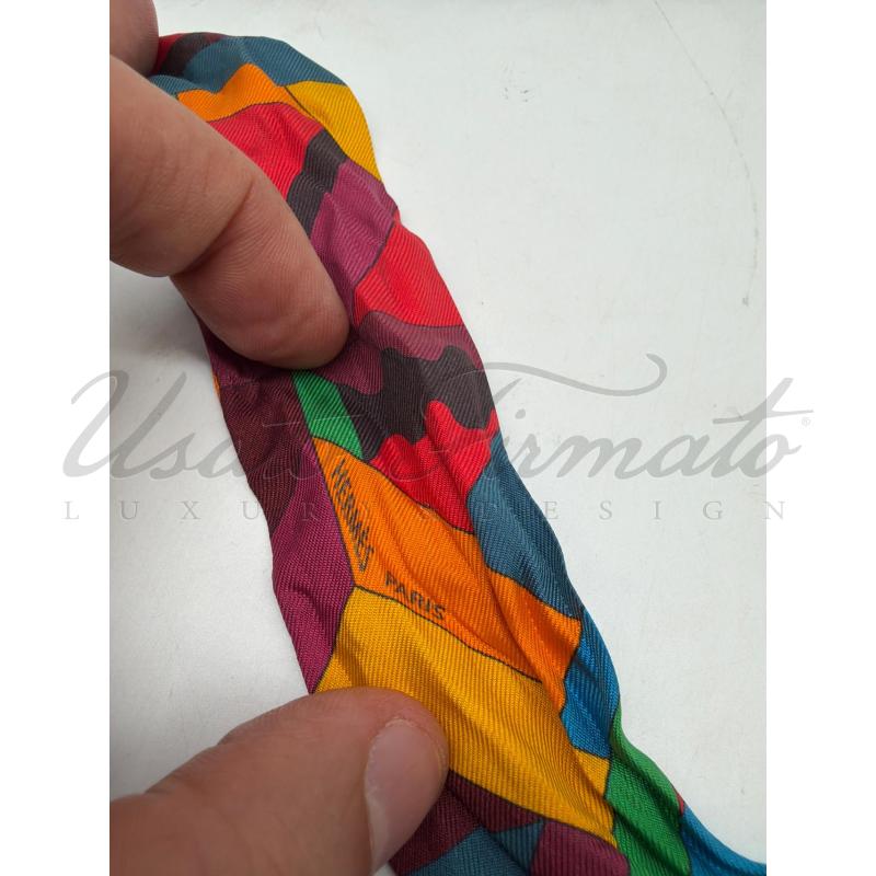 FOULARD HERMES MULTICOLOR SETA | Mercatino dell'Usato Roma parioli 2