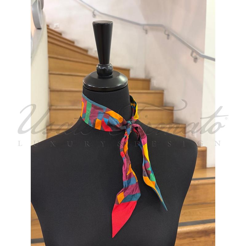 FOULARD HERMES MULTICOLOR SETA | Mercatino dell'Usato Roma parioli 3