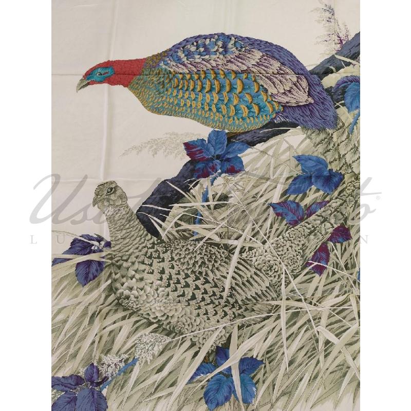 FOULARD SALVATORE FERRAGAMO PAVONE SETA | Mercatino dell'Usato Roma parioli 2