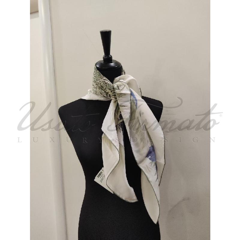FOULARD SALVATORE FERRAGAMO PAVONE SETA | Mercatino dell'Usato Roma parioli 4