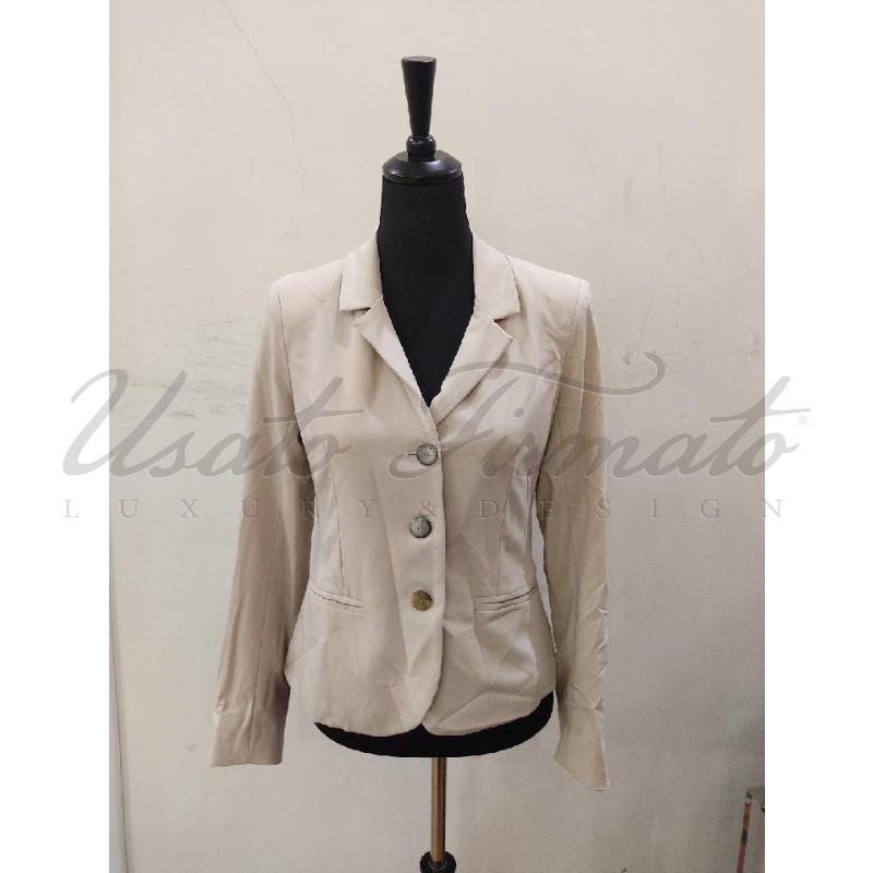 GIACCA DONNA ALESSIA SARTI BEIGE TG 42 | Mercatino dell'Usato Roma parioli 1