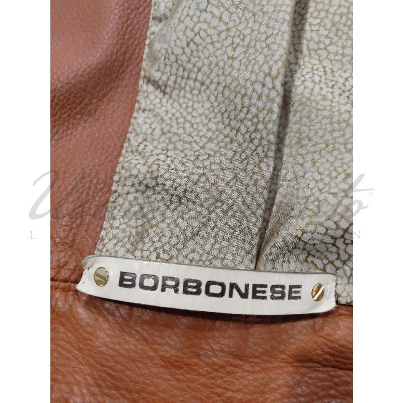 GIACCA DONNA BORBONESE MARRONE PELLE TG. 44 | Mercatino dell'Usato Roma parioli 4