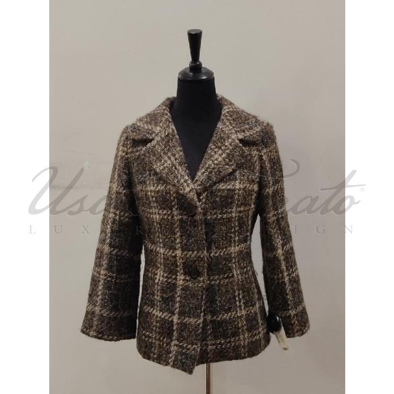 GIACCA DONNA DOLCE E GABBANA LANA MARRONE TG 42 | Mercatino dell'Usato Roma parioli 1
