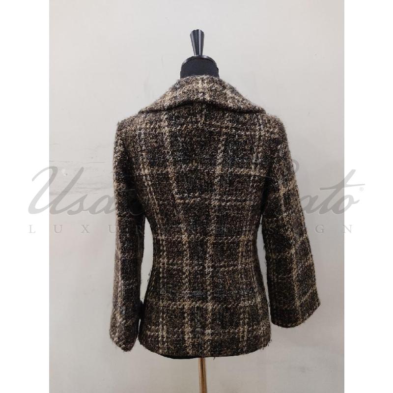GIACCA DONNA DOLCE E GABBANA LANA MARRONE TG 42 | Mercatino dell'Usato Roma parioli 3