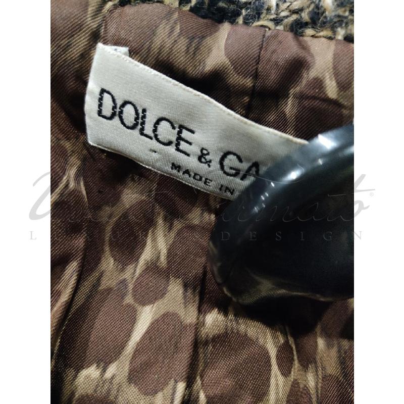 GIACCA DONNA DOLCE E GABBANA LANA MARRONE TG 42 | Mercatino dell'Usato Roma parioli 4