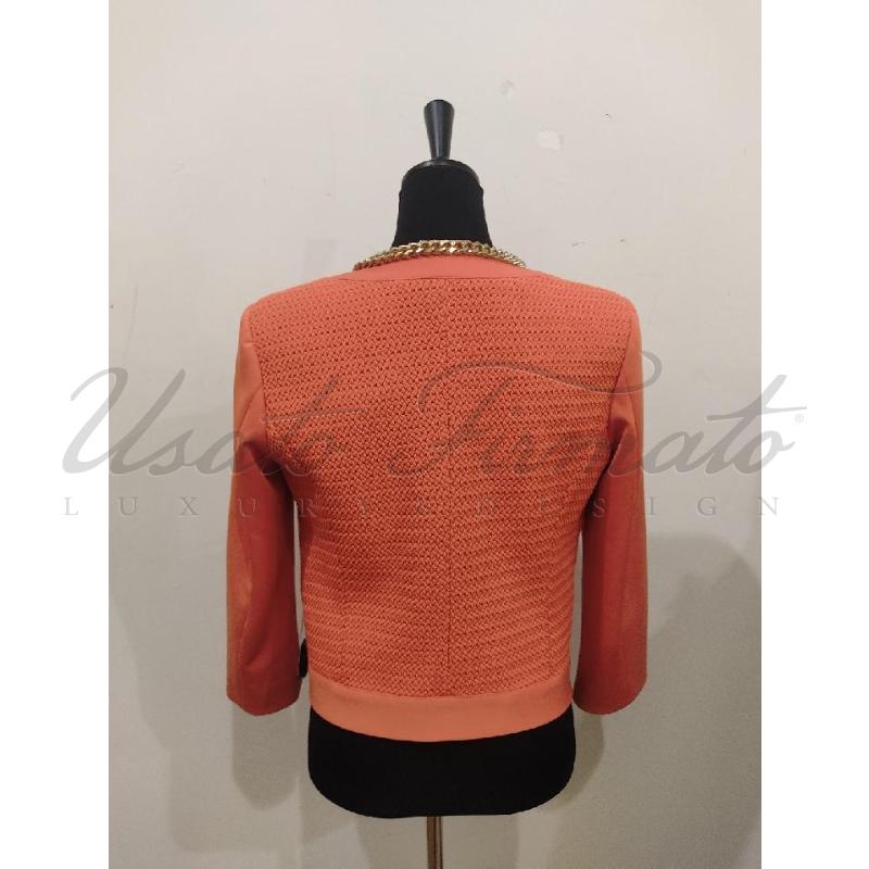 GIACCA DONNA ELISABETTA FRANCHI ARANCIONE  | Mercatino dell'Usato Roma parioli 3