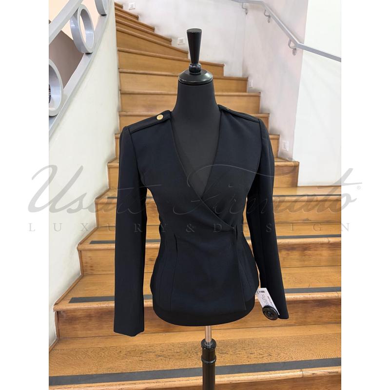 GIACCA DONNA ELISABETTA FRANCHI NERO TG S  | Mercatino dell'Usato Roma parioli 1