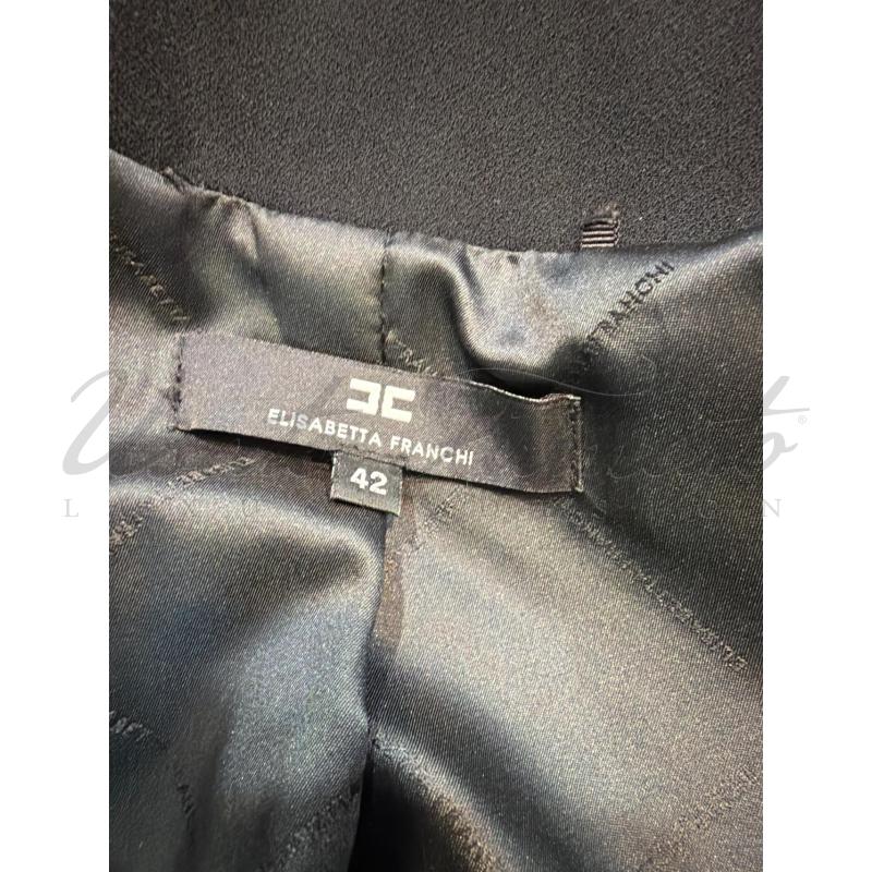 GIACCA DONNA ELISABETTA FRANCHI NERO TG S  | Mercatino dell'Usato Roma parioli 4