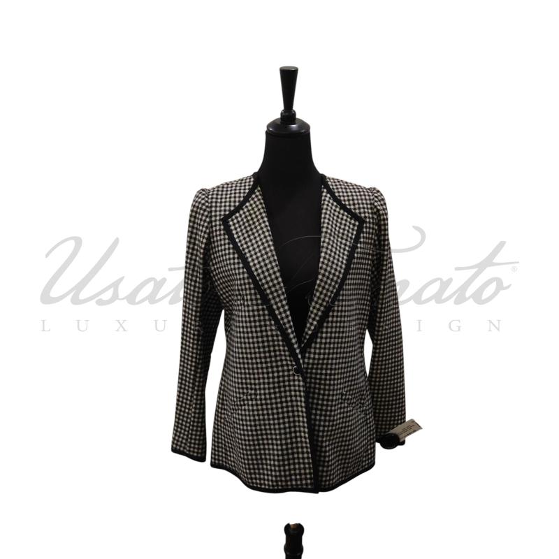 GIACCA DONNA EMANUEL UNGARO BIANCO NERO | Mercatino dell'Usato Roma parioli 1