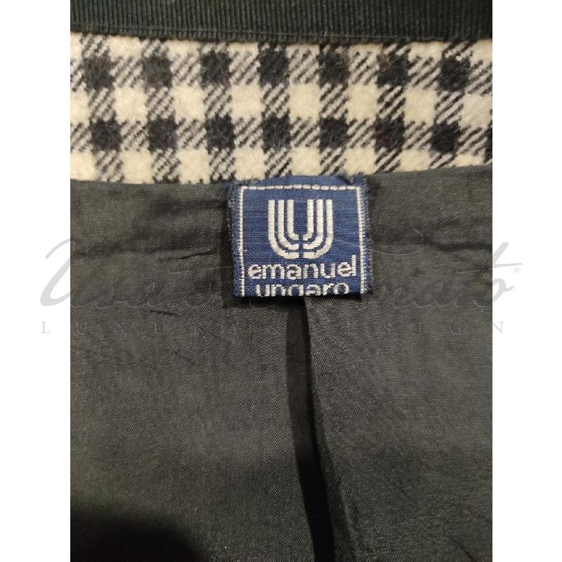 GIACCA DONNA EMANUEL UNGARO BIANCO NERO | Mercatino dell'Usato Roma parioli 4