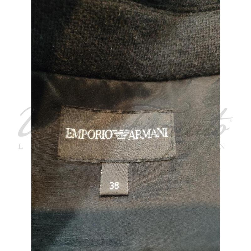 GIACCA DONNA EMPORIO ARMANI NERA TG 38 | Mercatino dell'Usato Roma parioli 4