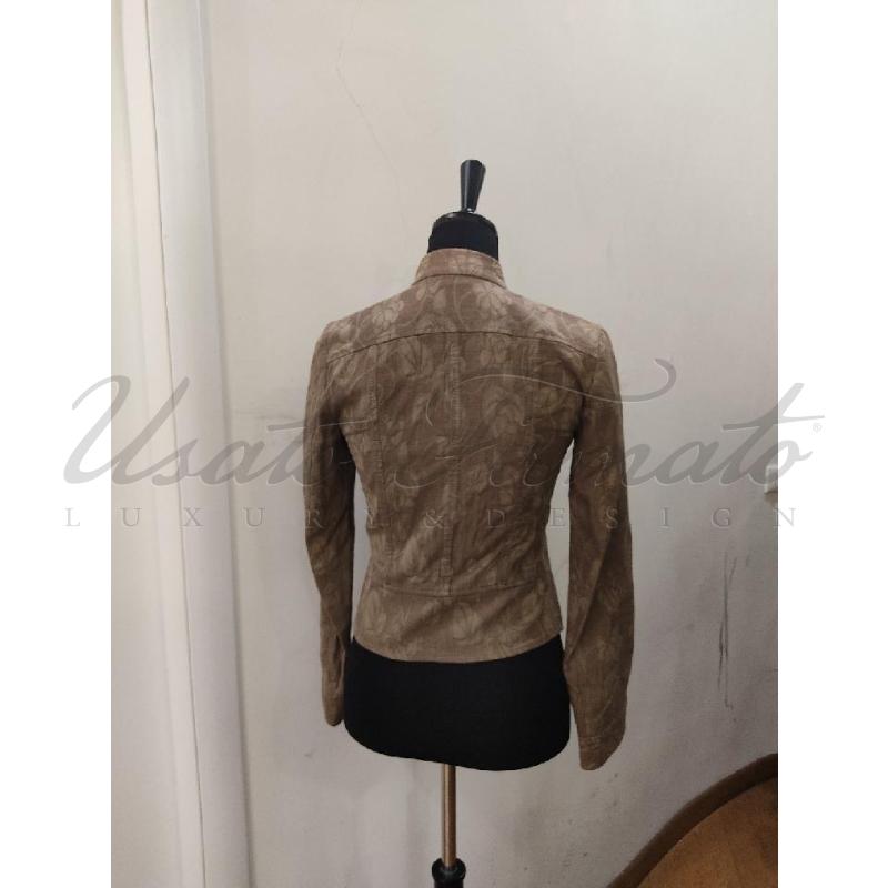 GIACCA DONNA ETRO BEIGE SCURO FOGLIE TG. 40 | Mercatino dell'Usato Roma parioli 3