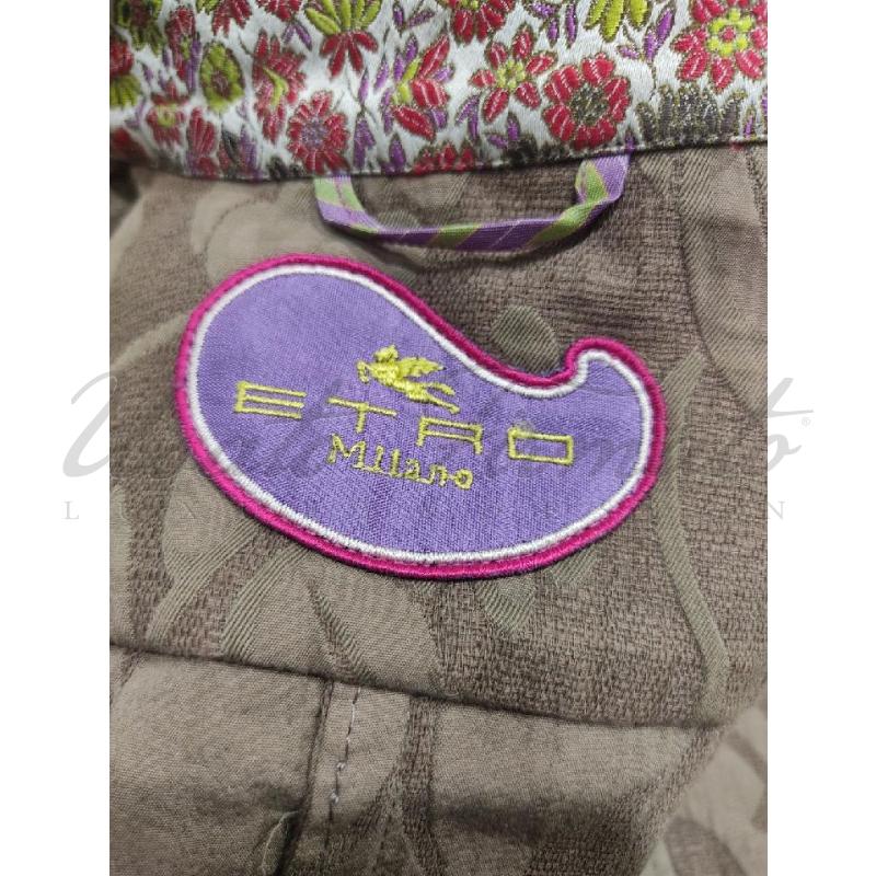 GIACCA DONNA ETRO BEIGE SCURO FOGLIE TG. 40 | Mercatino dell'Usato Roma parioli 4