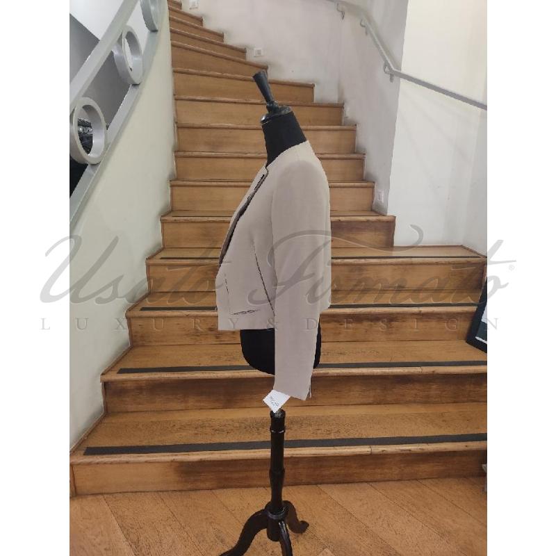 GIACCA DONNA GIORGIO ARMANI BEIGE TG 42 | Mercatino dell'Usato Roma parioli 2