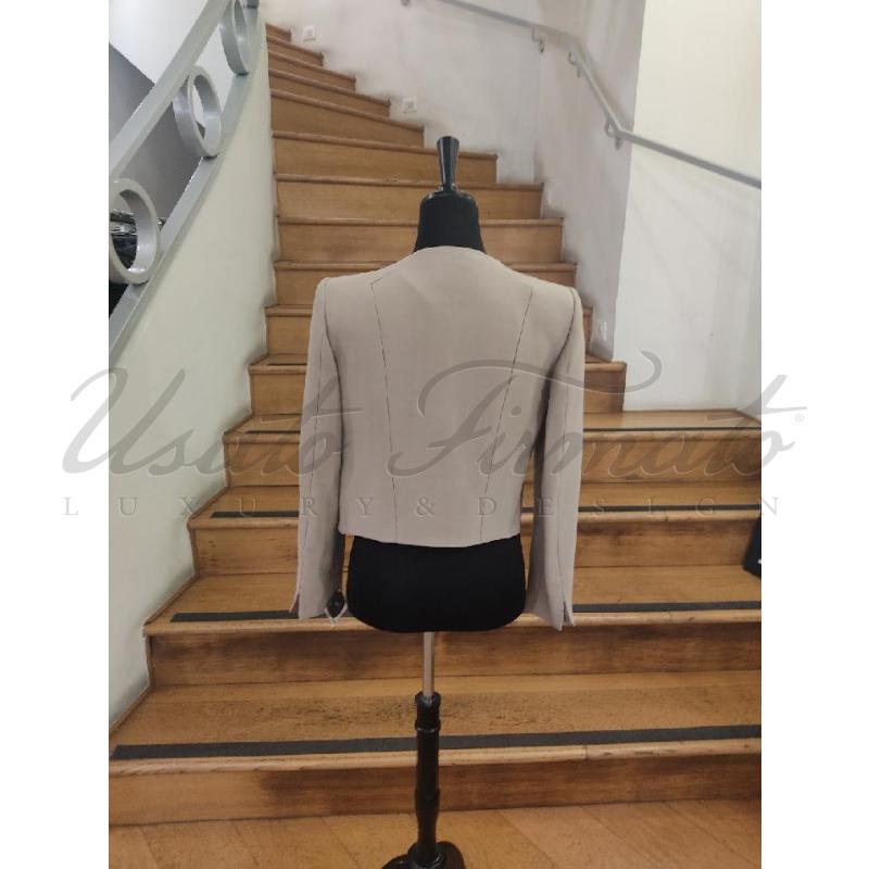 GIACCA DONNA GIORGIO ARMANI BEIGE TG 42 | Mercatino dell'Usato Roma parioli 3