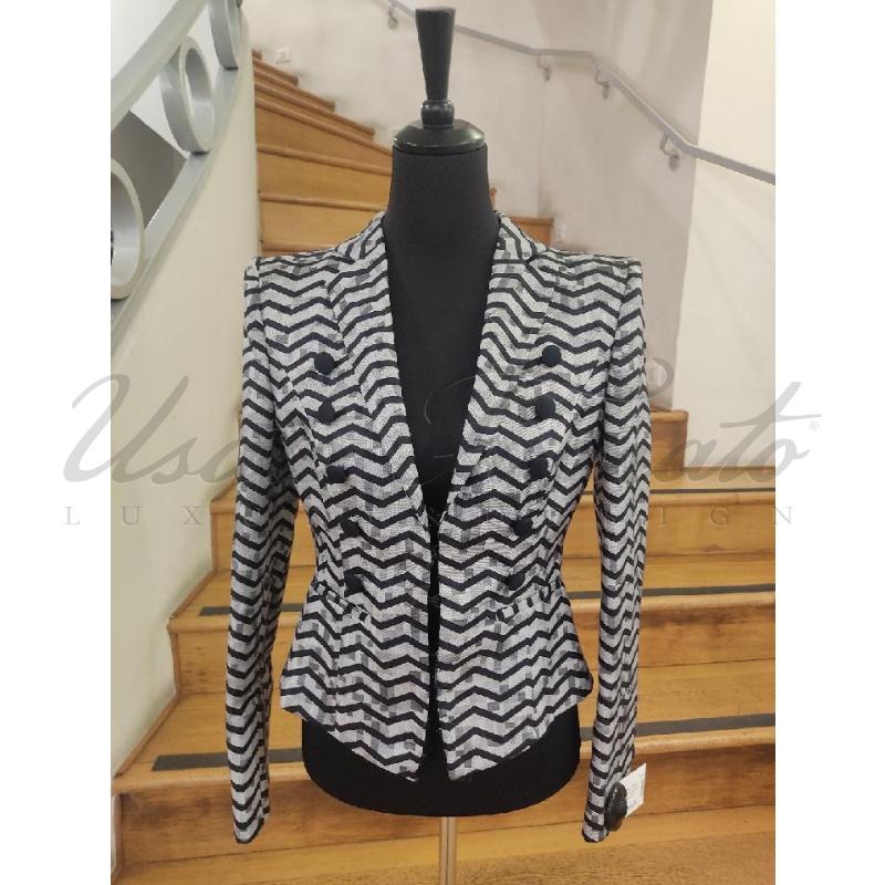 GIACCA DONNA GIORGIO ARMANI GRIGIO TG 44 | Mercatino dell'Usato Roma parioli 1