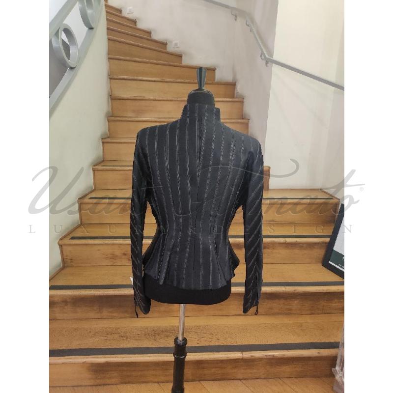 GIACCA DONNA GIORGIO ARMANI SETA NEROTG 44 | Mercatino dell'Usato Roma parioli 3
